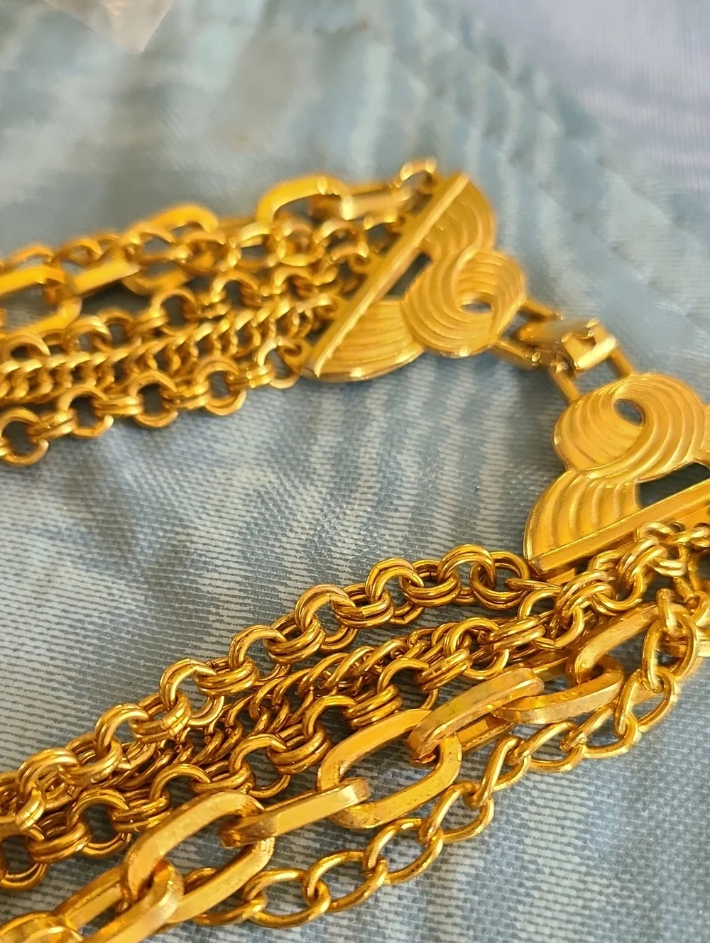 Gold Multi-Chain Statement Belt - Women Jewelry